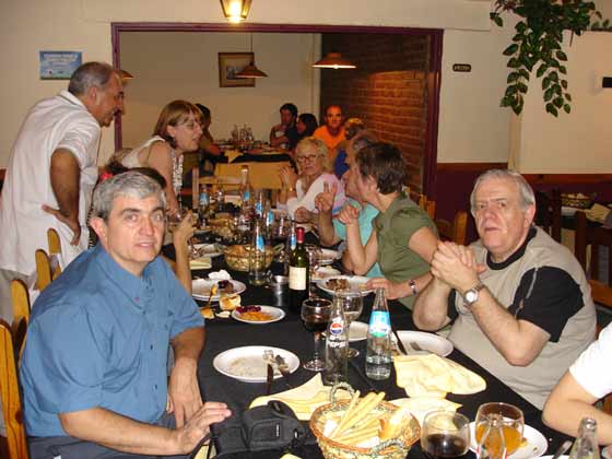 Angelo Ropolo, Giuseppe Ropolo, Maria Parizia y Mihaela Ocnasu en la Cena de la Ciudad de Crdoba (25/Ene/2007)