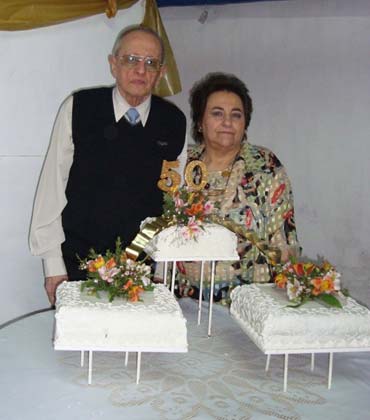Nervi Domingo Luis Ropolo y Nella Eve Lucia Fraticelli en su Bodas de Oro (Ao 2009)