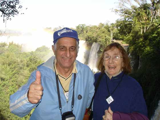 Ruben Maunuel Ropolo y Susana Maria Giaime en las cataratas de Iguaz (Ao 2003)