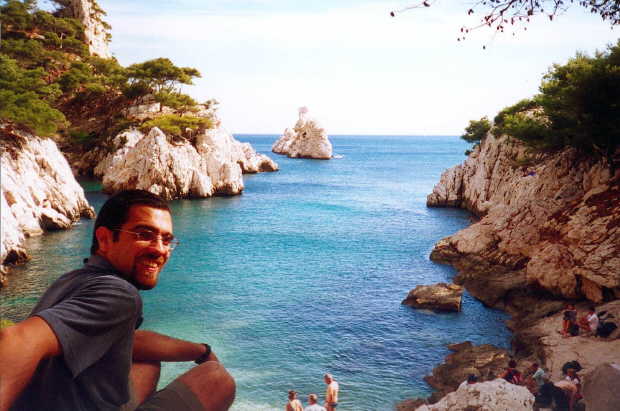 Alejandro Javier Ropolo en Calanques, Marsella Francia (Ao 2001)
