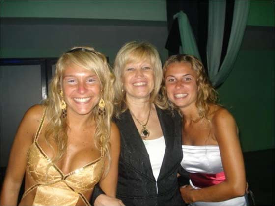 Analia Gloria Rita Ambrosino con sus hijas (Ao 2009)