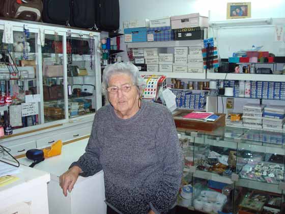Blanca Bertieri en su negocio (Ao 2008)