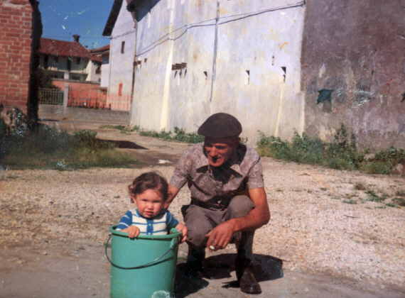 Cristiano Ropolo con su abuelo Giovanni Ropolo (a�o 1975)