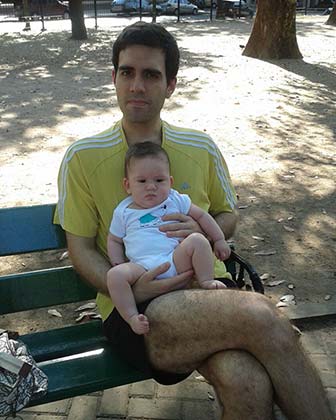 Genaro con su papa ao 2014