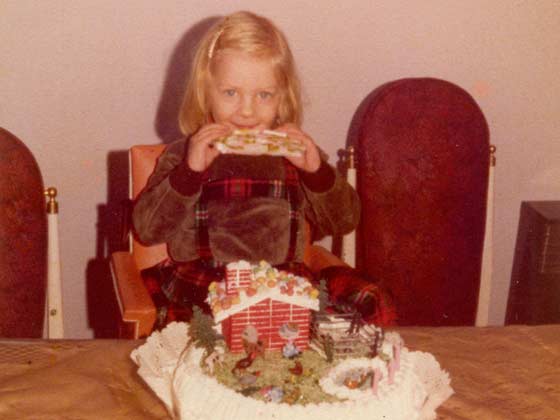 Gisela Mariela Ropolo en su tercer cumpleaos (Ao 1980)
