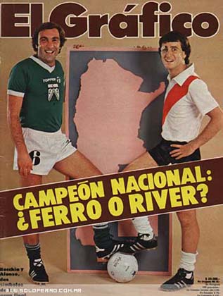 Juan Domingo Antonio Rocchia y Norberto Alonso en la tapa del grafico (15/Dic/1981)