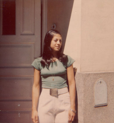 Zulma Iris Prado a los 17 aos (1973)