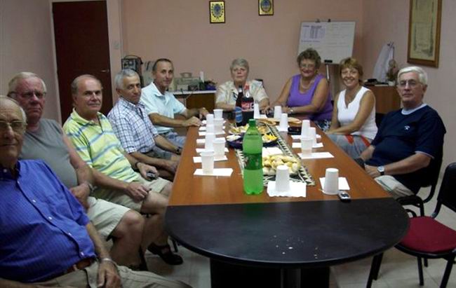 Un momento de la visita de la delegación italiana (Foto: Domingo Bongianino).